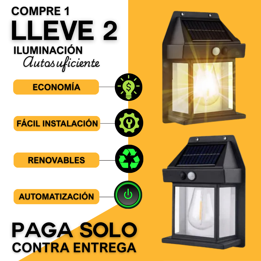 EcoPower Solar™  + BOMBILLA de REGALO